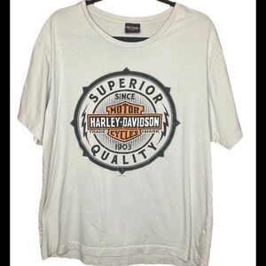 Harley-Davidson White Graphic T-Shirt